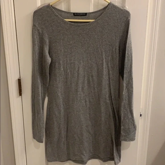 Brandy Melville | Dresses | Brandy Melville Gray Sweater Dress | Poshmark
